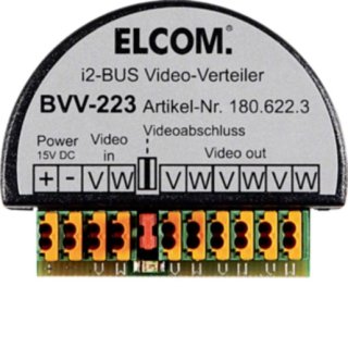 Elcom 1806223 BVV-223 Video-Verteiler 3f. UP 6D-Video