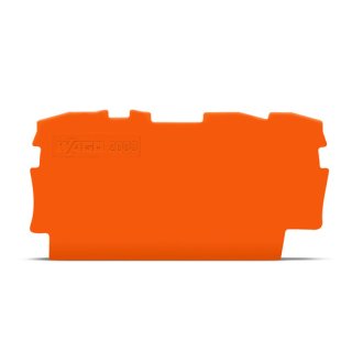 Wago 2000-1392 Abschluss- und Zwischenplatte;0,7 mm dick;;orange