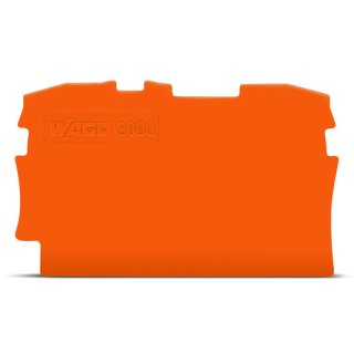 Wago 2000-1292 Abschluss- und Zwischenplatte;0,7 mm dick;;orange
