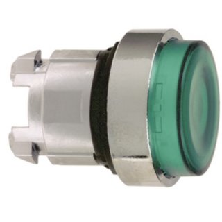 Schneider Electric ZB4BH33 Frontelement für Leuchtdrucktaster ZB4, rastend, grün, Ø 22 mm