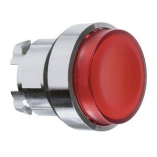 Schneider Electric ZB4BW143 Frontelement für Leuchtdrucktaster ZB4, tastend, rot, Ø 22 mm