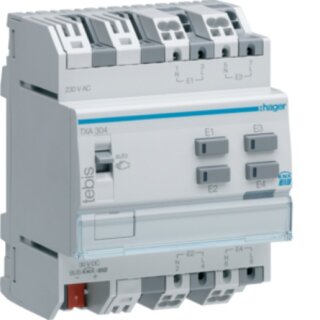 Hager TXA304 Binäreingang 4fach KNX, 230V