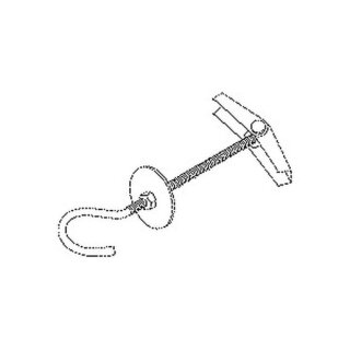 Kleinhuis 763/4 Federklappdübel mit Deckenhaken,...