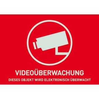 ABUS AU1320 Warnaufkleber Videoüberwachung (ohne ABUS Logo) 148 x 105 mm