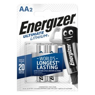 Energizer L91 (2 Stk.) Ultimate Lithium Mignon (AA)...
