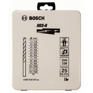 Bosch Professional 25tlg. Metallkassette Metallbohrer-Set...