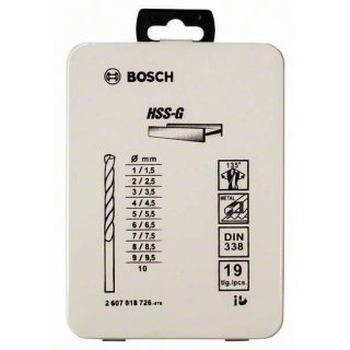Bosch Professional 19tlg. Metallkassette Metallbohrer-Set...