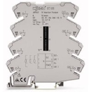Wago 857-818 Temperaturmessumformer für Ni-Sensoren;Strom- und Spannungsausgangssignal;Konfiguration per Software;lichtgrau