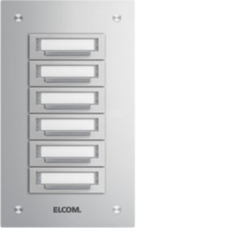 Elcom 5606210 KUP-6/1 Klingelplatte 6/1 UP STABILA