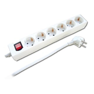 E+P Elektrik E 60/5 TISCHSTECKDOSE 6FACH+SCHA.WS5M