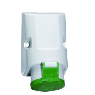 BALS 110073 Wandsteckdose Quick-Connect 32A 4p >50V grün 100-300Hz 10h, IP44