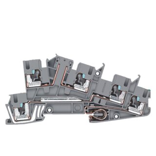 SIEMENS 8WH6001-4PF00 Installationsklemme PE, L, L 2,5 mm2, 5,2mm Breite grau
