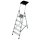 Krause 126535 MONTO Stufen-StehLeiter Secury mit MultiGrip, 5 Stufen