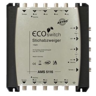 Astro AMS 5116 ECOswitch SAT-ZF 1-fach Abzweiger, 14,5...