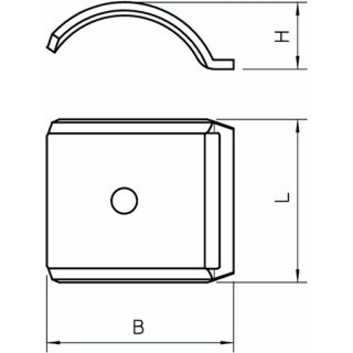 OBO Bettermann 2058FW M 40 A2 Gegenwanne 34-40mm, A2,...