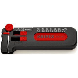 Knipex 12 80 100 SB Mini-Abisolierer für dünne...