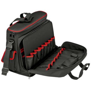 Knipex 00 21 10 LE Werkzeugtasche "Service" Nylon-Tasche, Farbe schwarz, ohne Werkzeug 460 x 310 x 240 mm (außen)