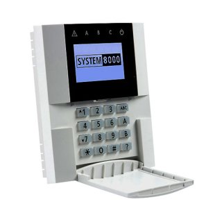 Indexa 8001F/RGB Funk-Bedienteil mit farbigem LCD-Display und RFID-Kartenleser, System 8000