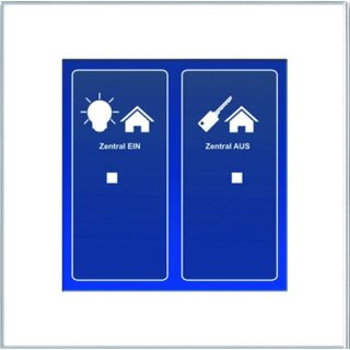 Issendorff LCN - GT2W Glas-Tastenfeld, weiß, mit 2...