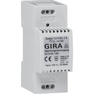 GIRA 531900 Spannungsversorgung DC 12 V 2 A REG Zubehör