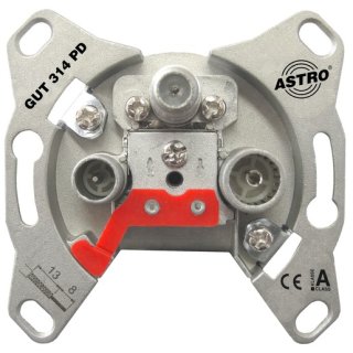 Astro GUT 314 PD Programmierbare BK-SAT-Durchgangsdose, 5...