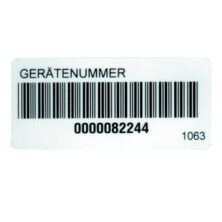 Beha-Amprobe FTC00001063D 1063D Barcode-Aufkleber (250...