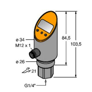 Turck PS100R-301-LI2UPN8X-H1141 Drucksensor, mit...