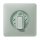 Jung CD 1541 PT Abdeckung für Drehschalter, Aluminium eloxiert, Serie CD, platin