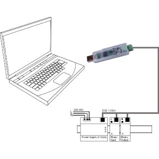 WEINZIERL 330 KNX USB Interface Stick als Set im Koffer (Art.Nr. 5123)