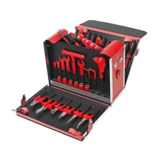 CIMCO 17 0378 Leder-Werkzeugkoffer Elektro-Sicherheit...