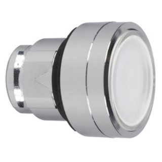 Schneider Electric ZB4BH013 Frontelement für Leuchtdrucktaster ZB4, rastend, weiß, Ø 22 mm