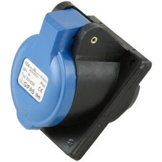GIFAS 201639 CEE-Einbausteckdose (-Vollgummi) 16A/230V