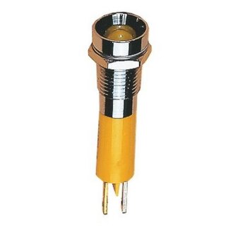 38100 LED-Signallampe Innenreflektor 5mm, 24-28VDC grün