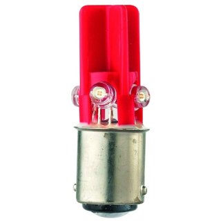 Sirena LD4.5.4WO-BA15d 110V AC rot LED Ersatzleuchtmittel f.Signalsäulen Ba15d