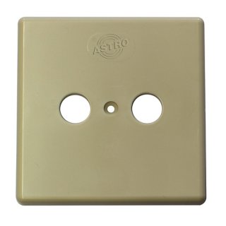 Astro GUZ 40 Deckel für 2-Loch Dose, elektroweiß, 80 x 80 mm