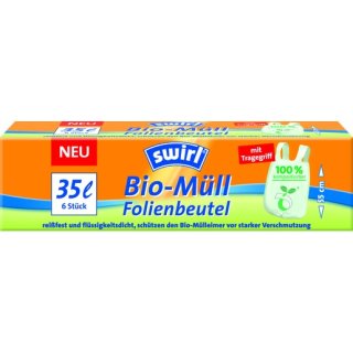 Melitta Bio-Müll Folienbeutel mit Tragegriff 35l...