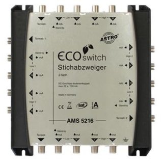 Astro AMS 5216 ECOswitch SAT-ZF 2-fach Abzweiger, 14,5...