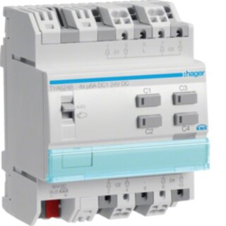 Hager TYA624B Rollladenaktor 4fach KNX, 24V