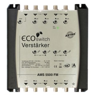 Astro AMS 5500 FM SAT-ZF Verstärker ferngespeist, 4...