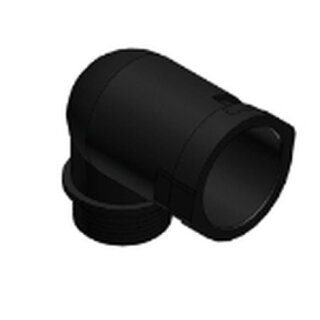 ALWD-M638 Smart Line Armatur,90°,M63,NW48,Schwarz