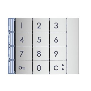 Bticino 353001 Abdeckung für Codelock-/Tastatur-Modul von SFERA Aluminium,  Farbe: Allmetal