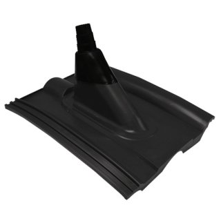 Astro 220 K schwarz Dachhaube zur Mastdurchführung durch Ziegeldächer, Frankfurter Pfanne, schwarz, für Mastrohr-Ø 32 - 50 mm, Material Kunststoff, inklusive Dichtungstül