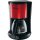 Moulinex FG360D Glas-Kaffeemaschine Subito, Metallic-Rot/Schwarz