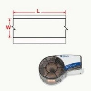 Brady 110930 BMP21 cartridge B427 black on white/clear