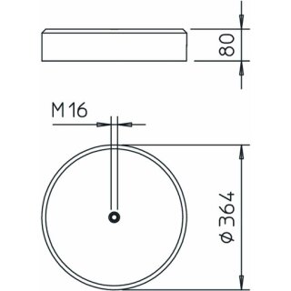 OBO 101 B2-16 M16 Standfuß mit M16...