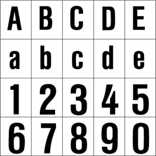 RZB 99222.013.X Folienziffer H 100 mm, Großbuchstabe X