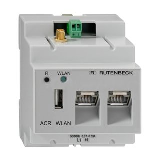 Rutenbeck ACR WLAN 3xUAE/USB WLAN-Accesspoint für REG-Montage, 150 Mbit/s, 802.11 b/g/n, WEP/WPA2, 2 integrierte Datenauslässe (RJ45), 100 Mbit/s, integrierte USB-2.0 Schnittstell