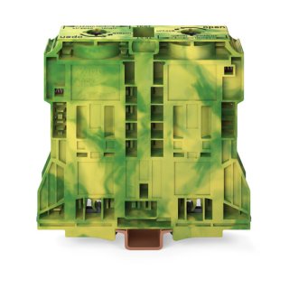 Wago 285-1187 2-Leiter-Schutzleiterklemme;120 mm²;seitliche Beschriftungsaufnahmen;grün-gelb