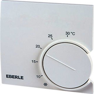 Eberle & Co. RTR 9724 Raumregler, 5-30C, AC 230V, 1Wechsler, Heizen: 10 mA ... 10 (4) A, Kühlen: 10 mA ... 5 (2) A, Temperaturabsenkung ca.5K