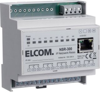 Elcom 1903300 NSR-300 IP-Netzwerk Relais, REG